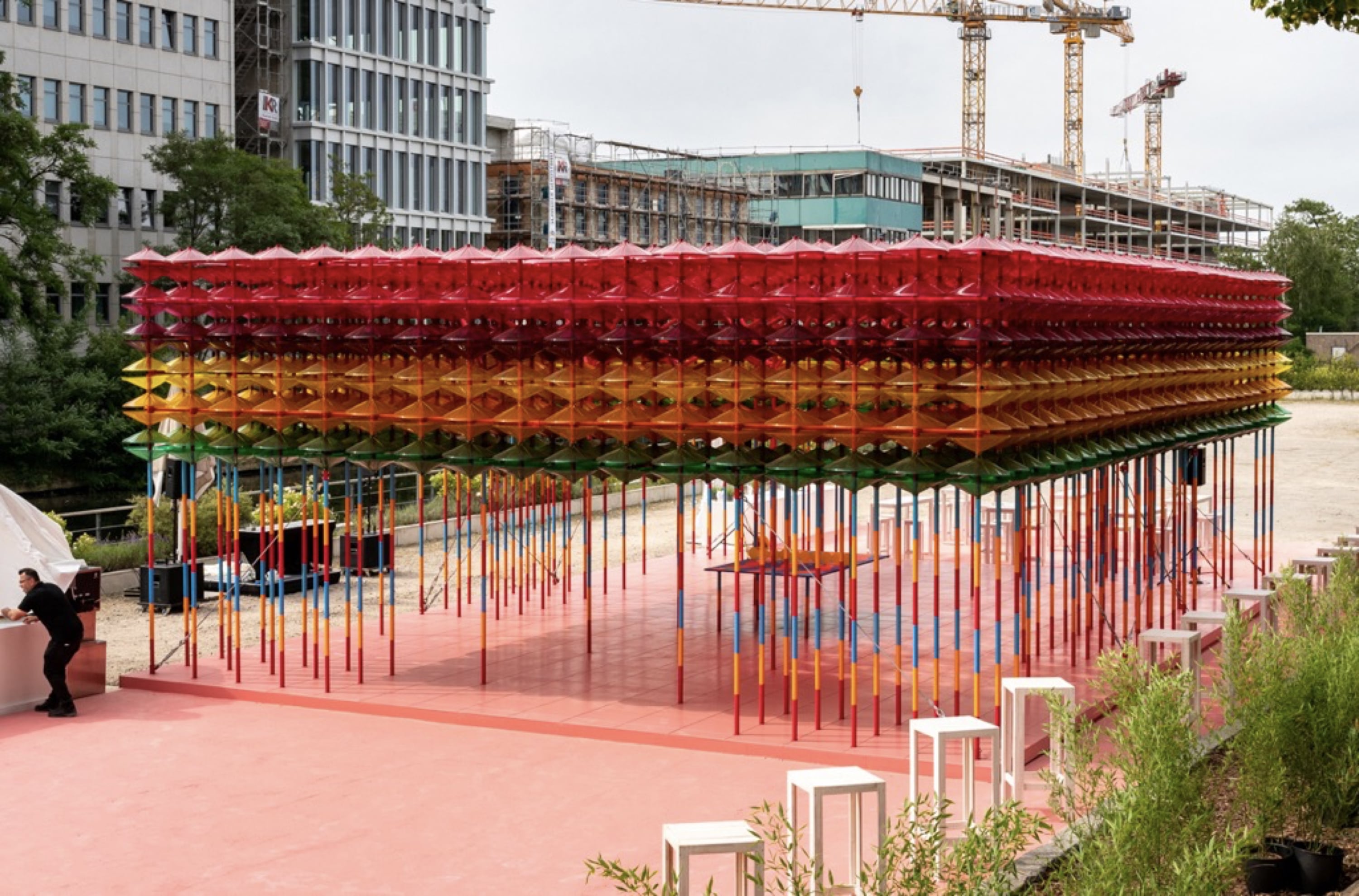 Yinka Ilori Pavilion Reveal Estrel Hotel Berlin 05